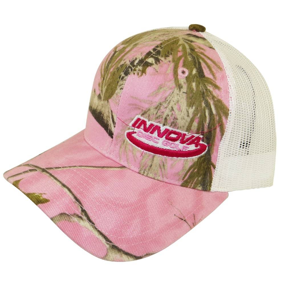 Innova Apparel Pink Realtree Camo Innova Logo Camo Adjustable Mesh Disc Golf Hat