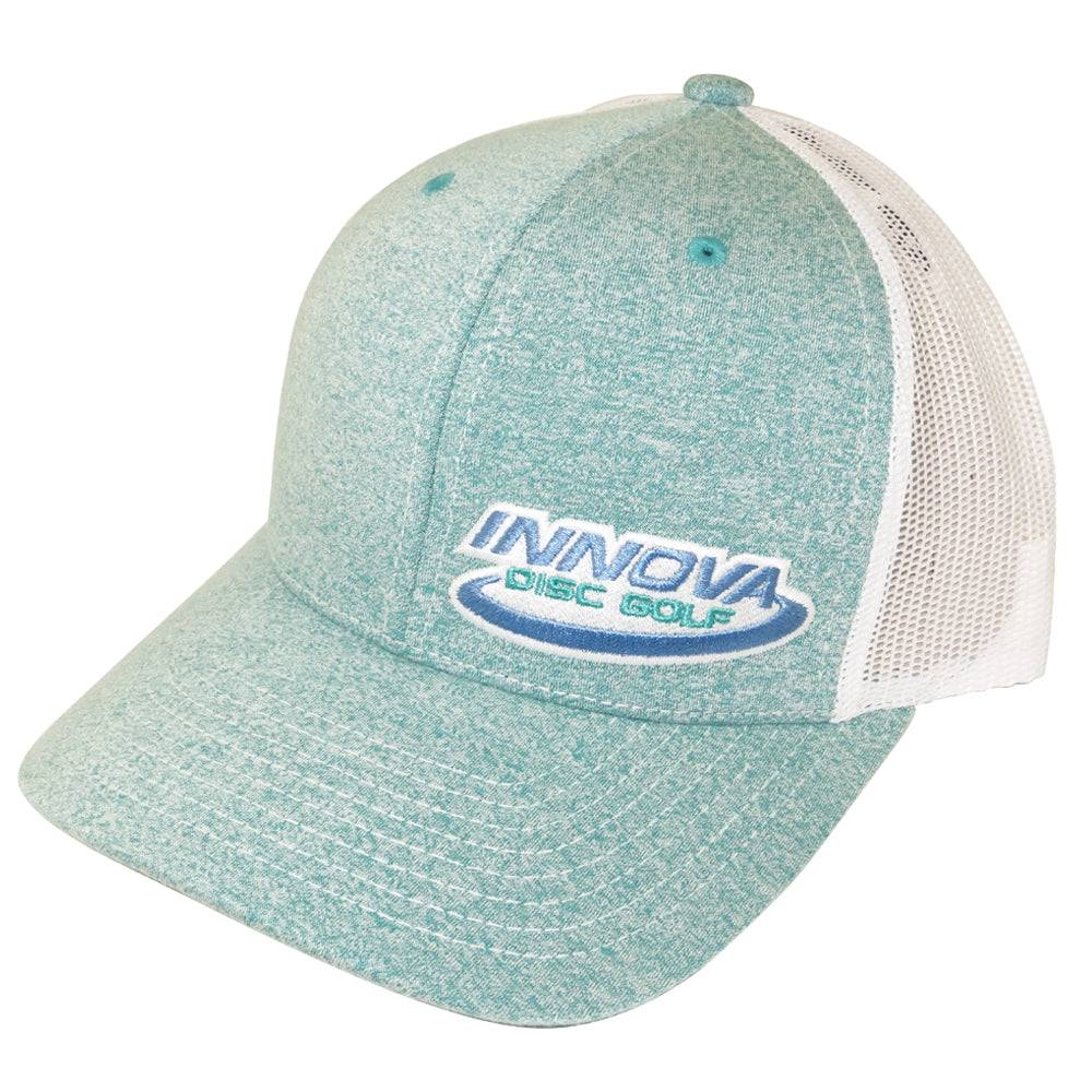Innova Apparel Heather Teal Innova Logo Heather Adjustable Mesh Disc Golf Hat