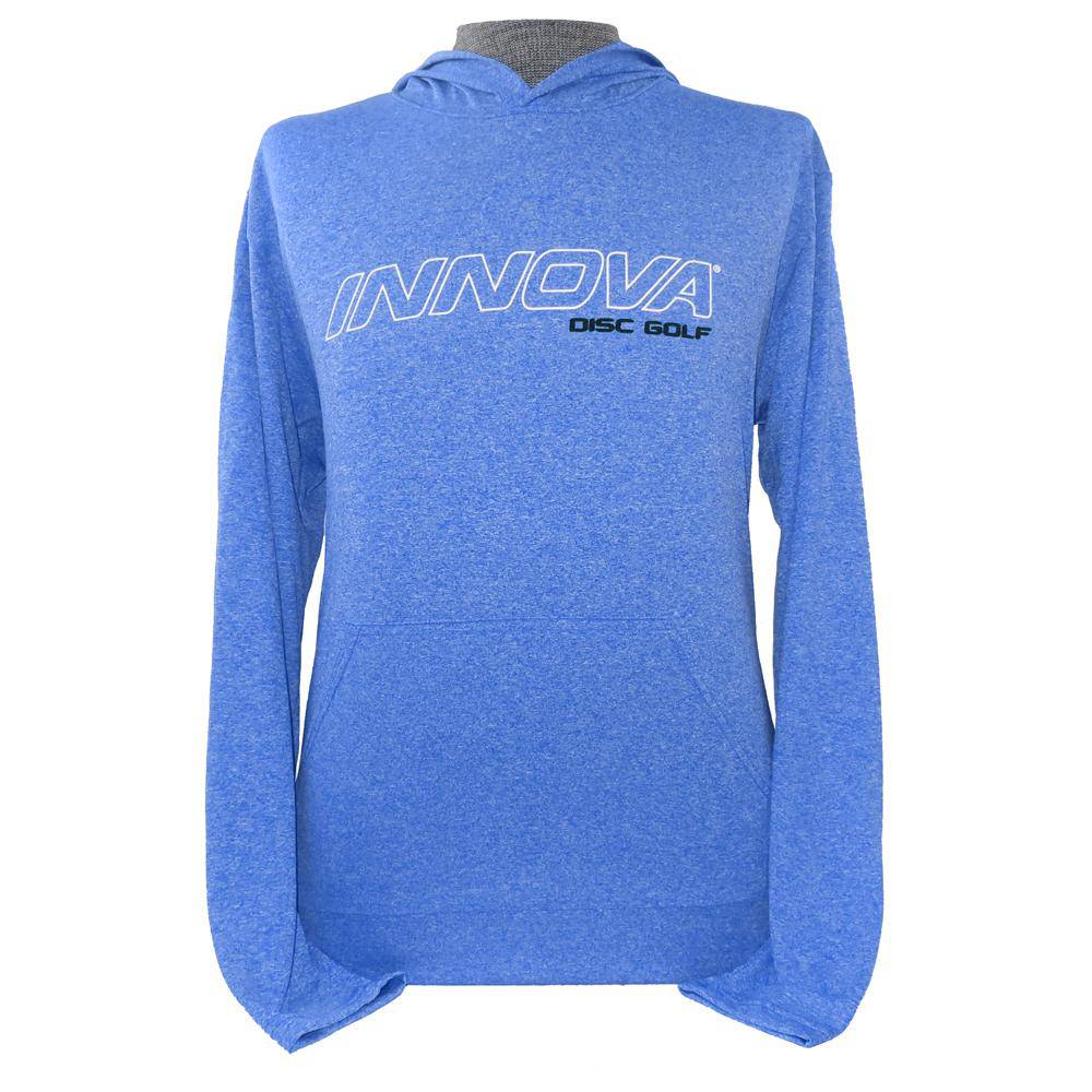 Innova Apparel M / Blue Innova Prime Hooded Long Sleeve Performance Disc Golf T-Shirt