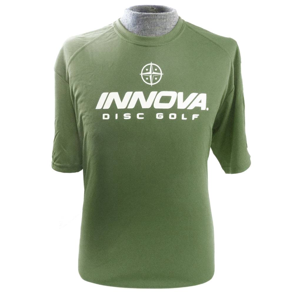 Innova Apparel S / Olive Green Innova Rising Star Core Performance Short Sleeve Disc Golf T-Shirt