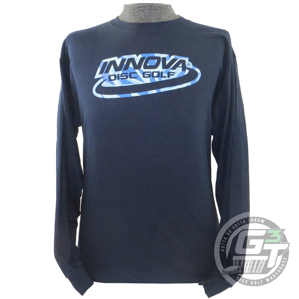 Innova Apparel S / Navy Blue (Print Color May Vary) Innova Shatter Logo Long Sleeve Disc Golf T-Shirt