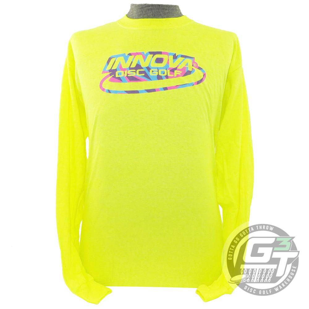 Innova Apparel S / Yellow (Print Color May Vary) Innova Shatter Logo Long Sleeve Disc Golf T-Shirt