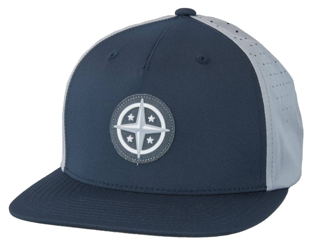 Innova Apparel Navy Blue / Gray Innova Star Patch Adjustable Performance Disc Golf Hat