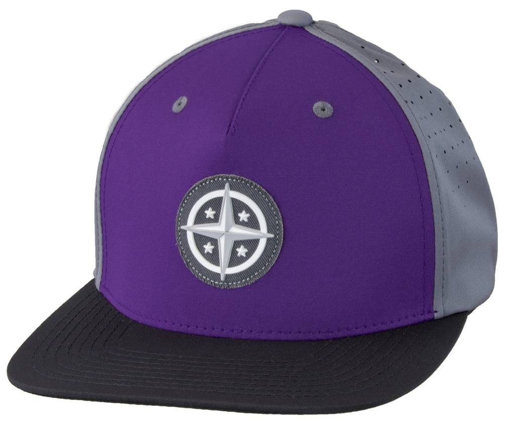 Innova Apparel Purple / Gray Innova Star Patch Adjustable Performance Disc Golf Hat