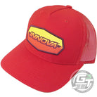 Innova Apparel Red Innova Striped Bar Logo Adjustable Mesh Disc Golf Hat