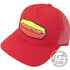 Innova Apparel Red Innova Striped Bar Logo Adjustable Mesh Disc Golf Hat