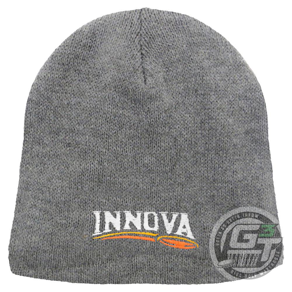 Innova Apparel Gray Innova Trailhead Fleece-Lined Knit Beanie Winter Disc Golf Hat