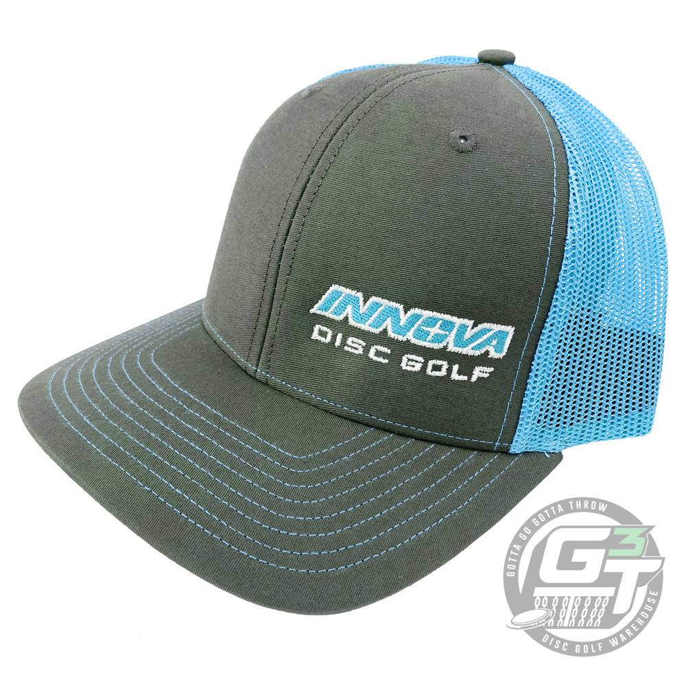 Innova Apparel Gray / Electric Blue Innova Unity Logo Adjustable Mesh Disc Golf Hat
