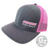 Innova Apparel Gray / Pink Innova Unity Logo Adjustable Mesh Disc Golf Hat
