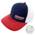 Innova Apparel Navy Blue / Red / White Innova Unity Logo Adjustable Mesh Disc Golf Hat