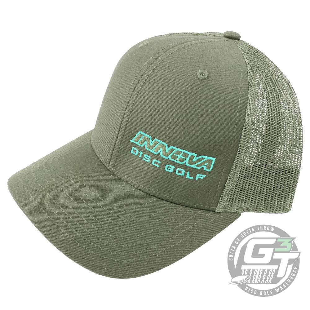 Innova Apparel Olive Green / Olive Green Innova Unity Logo Adjustable Mesh Disc Golf Hat