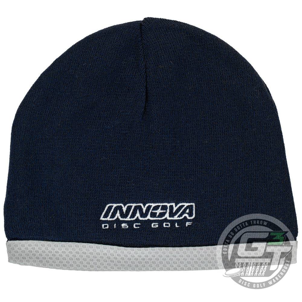 Innova Apparel Black Innova Unity Performance Knit Beanie Winter Disc Golf Hat
