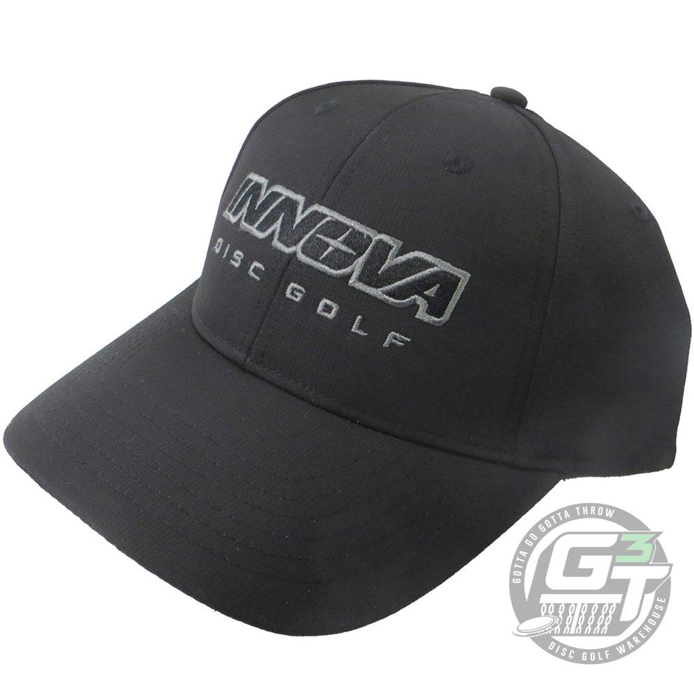 Innova Apparel Black Innova Unity Pro-Dri Adjustable Performance Disc Golf Hat