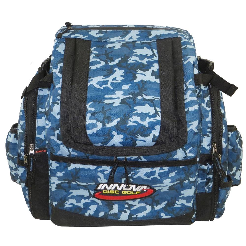 Innova Bag Blue Camo Innova Super HeroPack Backpack Disc Golf Bag
