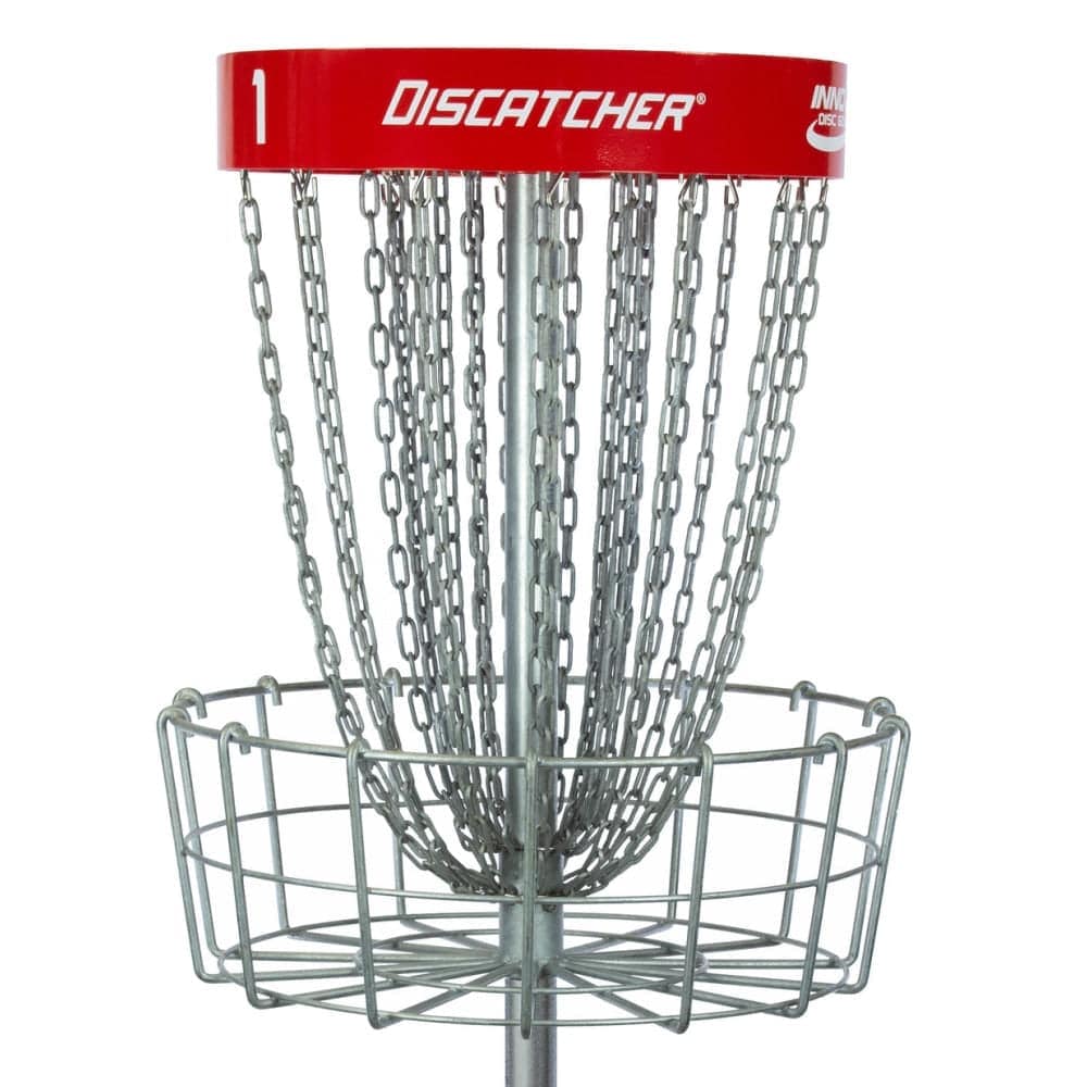 Innova Basket Installable w/ Locking Collar / Red Innova DISCatcher Pro 28-Chain Disc Golf Basket