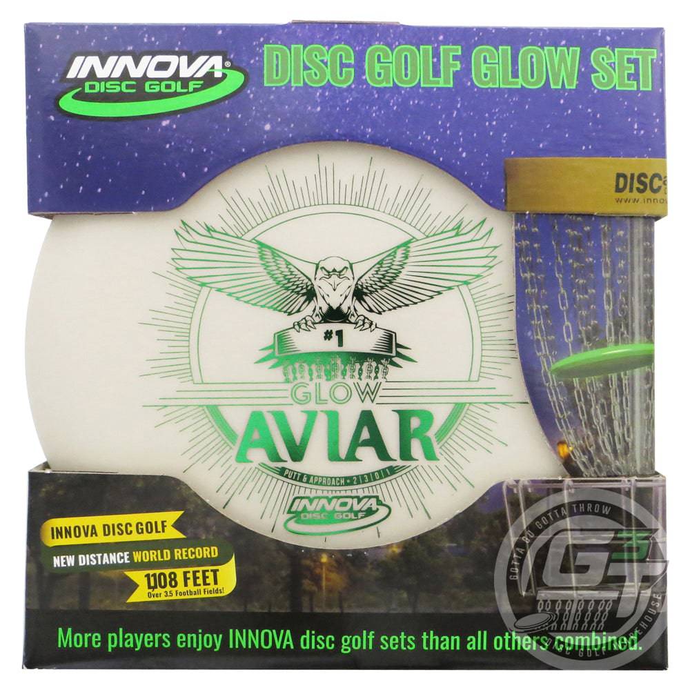 Innova Golf Disc Innova 3-Disc Glow DX Beginner Disc Golf Set