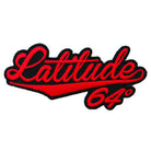 Latitude 64 Golf Discs Accessory Red Latitude 64 Cursive Iron-On Disc Golf Patch