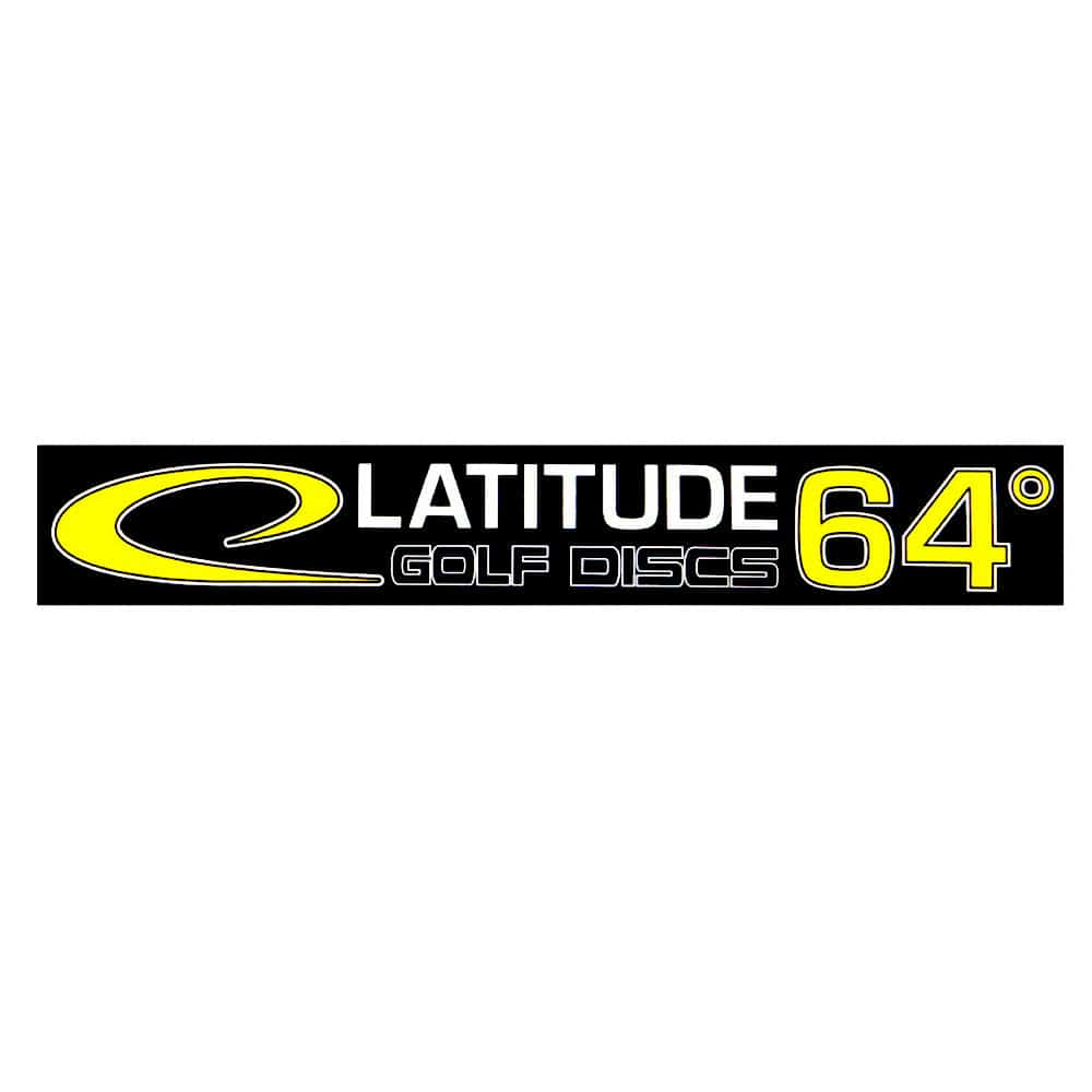 Latitude 64 Golf Discs Accessory Latitude 64 Golf Discs Logo Sticker - Black