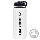 Latitude 64 Golf Discs Accessory White Latitude 64 Logo 32 oz. Stainless Steel Insulated Water Bottle