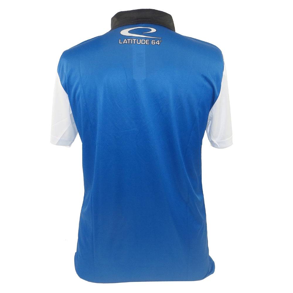 Latitude 64 Accent Sublimated Short Sleeve Performance Disc Golf Polo Shirt - Gotta Go Gotta Throw