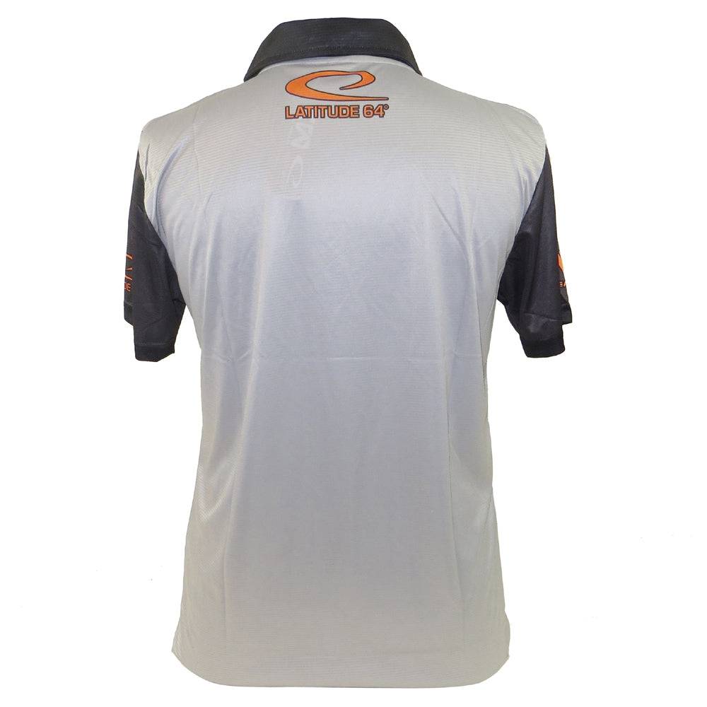 Latitude 64 Accent Sublimated Short Sleeve Performance Disc Golf Polo Shirt - Gotta Go Gotta Throw