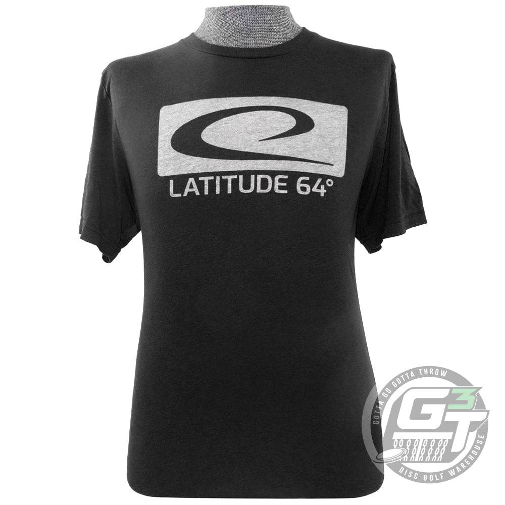 Latitude 64 Golf Discs Apparel M / Black Latitude 64 Box Logo Short Sleeve Disc Golf T-Shirt