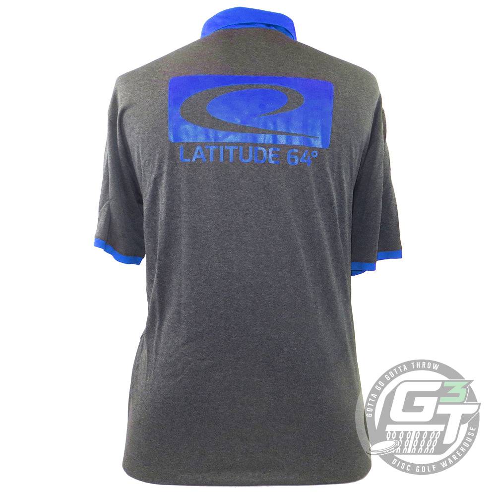 Latitude 64 Golf Discs Apparel Latitude 64 Box Logo Short Sleeve Performance Disc Golf Polo Shirt