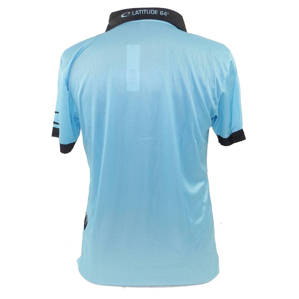 Latitude 64 Fence Sublimated Short Sleeve Performance Disc Golf Polo Shirt - Gotta Go Gotta Throw