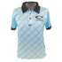Latitude 64 Golf Discs Apparel M (These Run a Size Small) / Blue Latitude 64 Fence Sublimated Short Sleeve Performance Disc Golf Polo Shirt