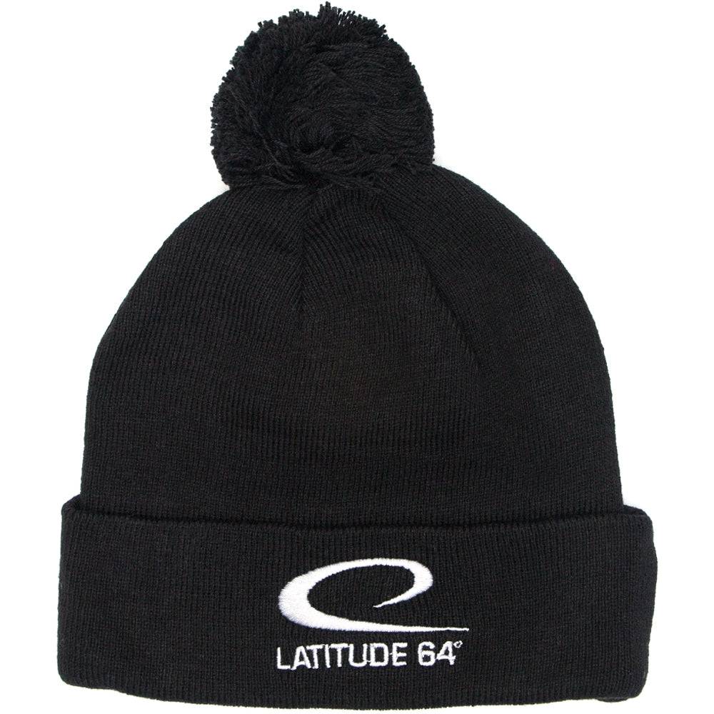 Latitude 64 Logo Knit Pom Beanie Winter Disc Golf Hat - Gotta Go Gotta Throw
