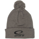 Latitude 64 Logo Knit Pom Beanie Winter Disc Golf Hat - Gotta Go Gotta Throw