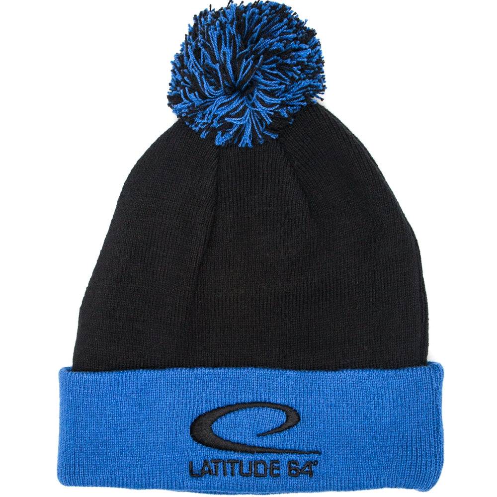Latitude 64 Logo Knit Pom Beanie Winter Disc Golf Hat - Gotta Go Gotta Throw