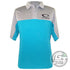 Latitude 64 Golf Discs Apparel M / Gray / Teal Latitude 64 Runner Short Sleeve Performance Disc Golf Polo Shirt