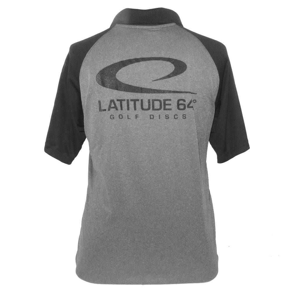 Latitude 64 Golf Discs Apparel M / Gray Latitude 64 Swoosh Short Sleeve Performance Disc Golf Polo Shirt