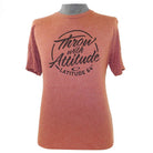 Latitude 64 Golf Discs Apparel M / Clay Latitude 64 Throw With Attitude Short Sleeve Disc Golf T-Shirt