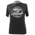 Latitude 64 Golf Discs Apparel M / Black Latitude 64 Throw With Attitude Short Sleeve Disc Golf T-Shirt