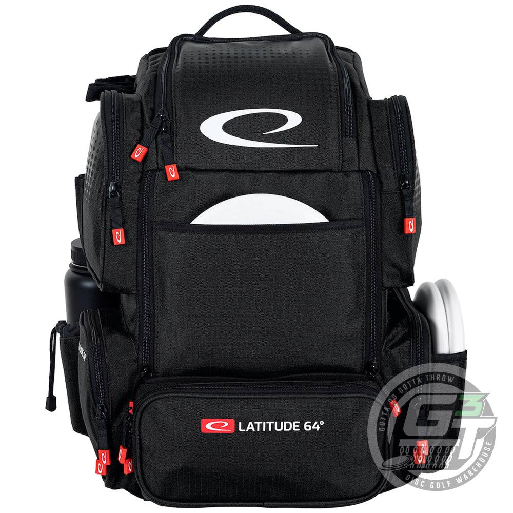 Latitude 64 Golf Discs Bag Black Latitude 64 DG Luxury E4 Backpack Disc Golf Bag