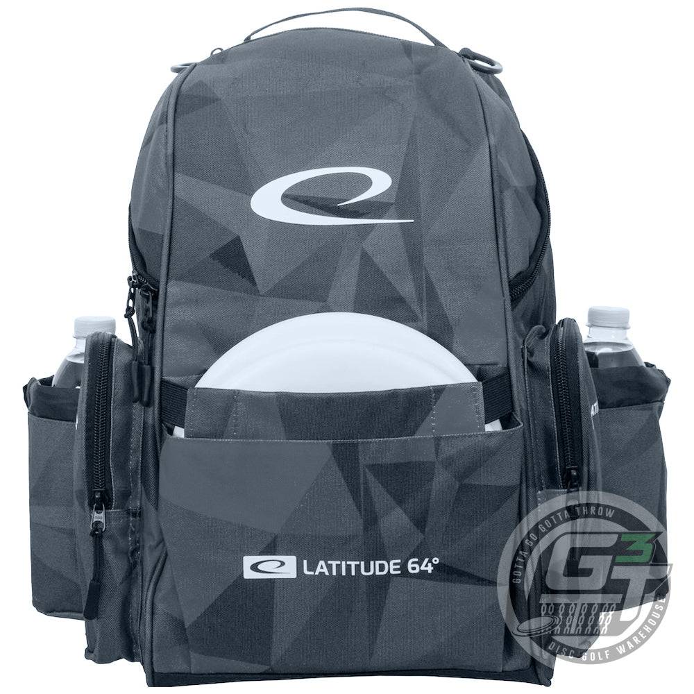 Latitude 64 Golf Discs Bag Fractured Camo Gray Latitude 64 Limited Edition Swift Backpack Disc Golf Bag