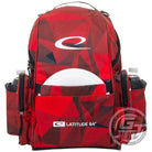 Latitude 64 Golf Discs Bag Fractured Camo Red Latitude 64 Limited Edition Swift Backpack Disc Golf Bag