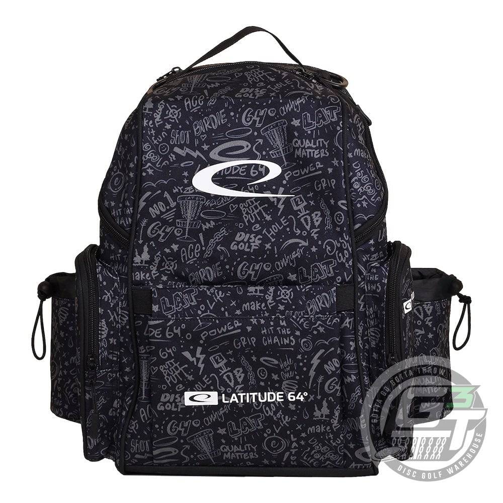 Latitude 64 Golf Discs Bag Graffiti Black Latitude 64 Swift Backpack Disc Golf Bag