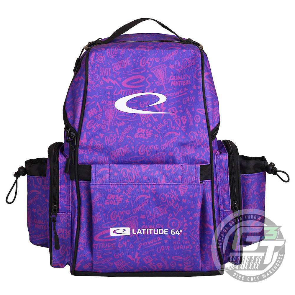Latitude 64 Golf Discs Bag Graffiti Purple Latitude 64 Swift Backpack Disc Golf Bag