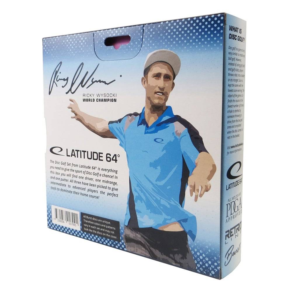 Latitude 64 Golf Discs Golf Disc Latitude 64 3-Disc Retro Burst Advanced Starter Disc Golf Set