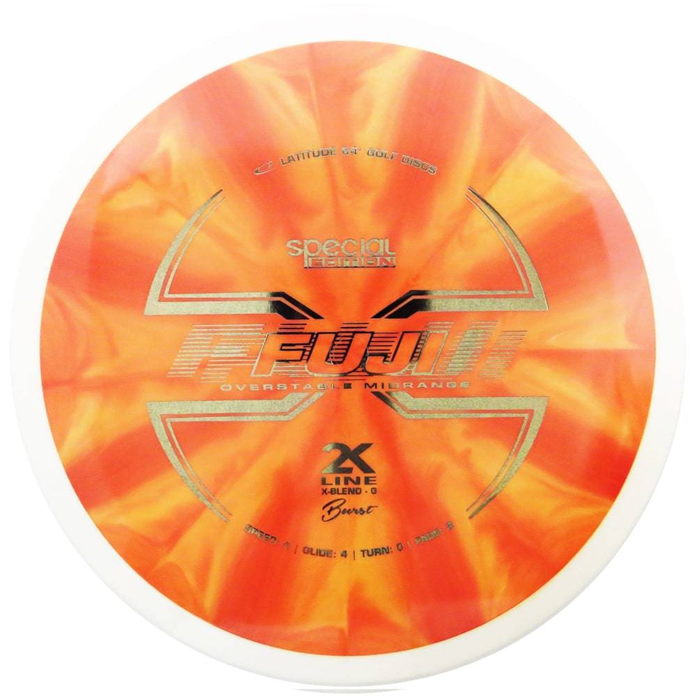Latitude 64 Golf Discs Golf Disc 177-180g Latitude 64 Special Edition 2K Gold X-Blend Burst Fuji Midrange Golf Disc