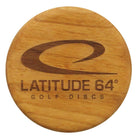 Latitude 64 Golf Discs Mini Latitude 64 Logo Alder Wood Mini Marker Disc