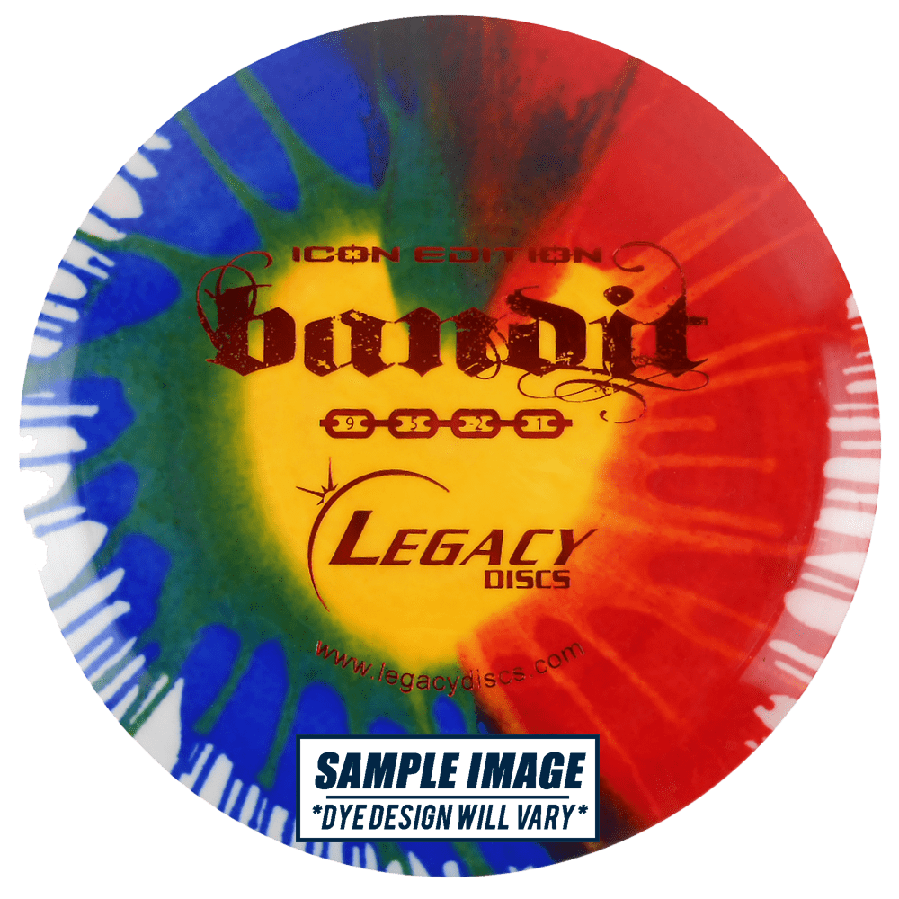 Legacy Discs Golf Disc Legacy Tie-Dye Icon Edition Bandit Fairway Driver Golf Disc