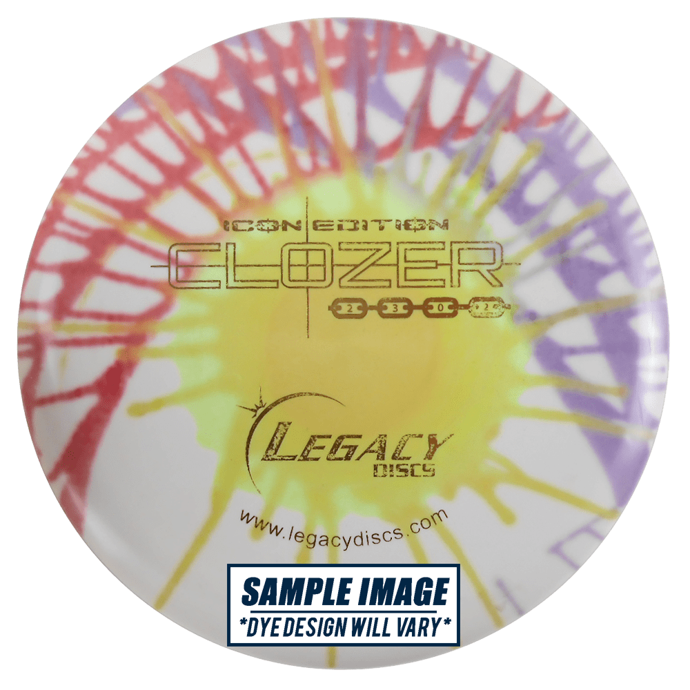 Legacy Discs Golf Disc Legacy Tie-Dye Icon Edition Clozer Putter Golf Disc