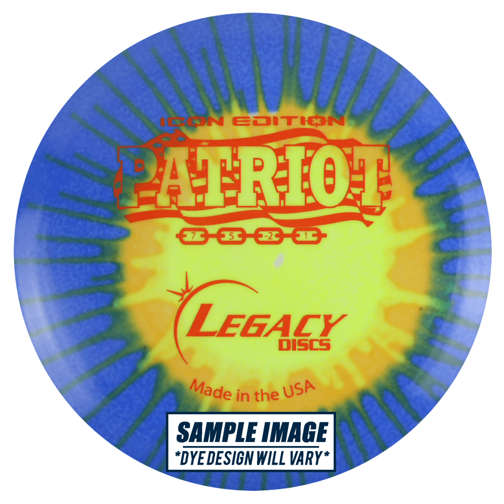 Legacy Discs Golf Disc Legacy Tie-Dye Icon Edition Patriot Fairway Driver Golf Disc