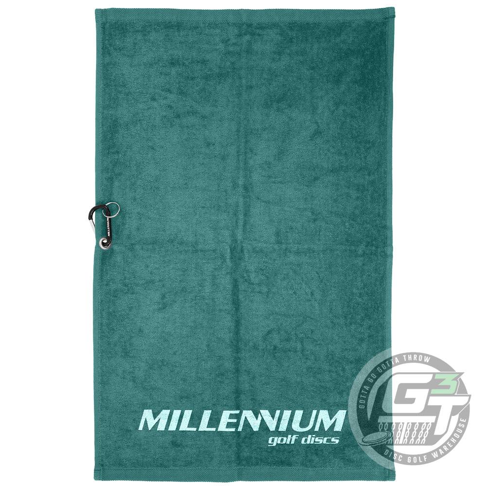 Millennium Golf Discs Accessory Green Millennium Golf Discs Logo Disc Golf Towel