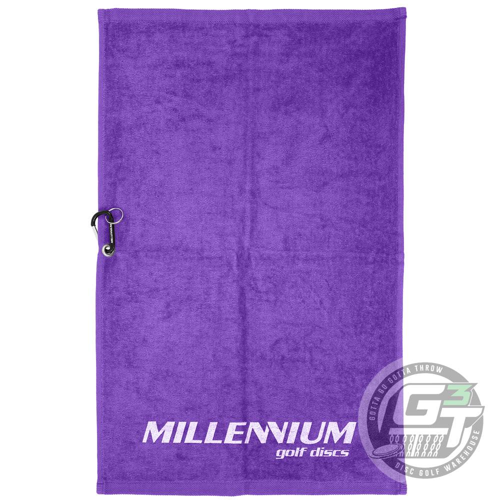 Millennium Golf Discs Accessory Purple Millennium Golf Discs Logo Disc Golf Towel