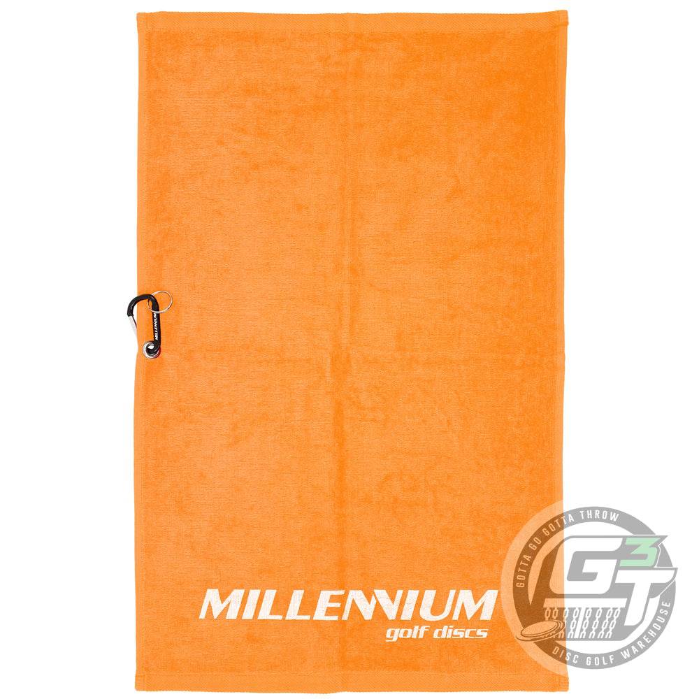 Millennium Golf Discs Accessory Orange Millennium Golf Discs Logo Disc Golf Towel
